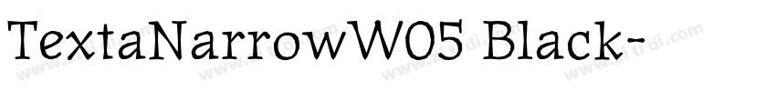 TextaNarrowW05 Black字体转换